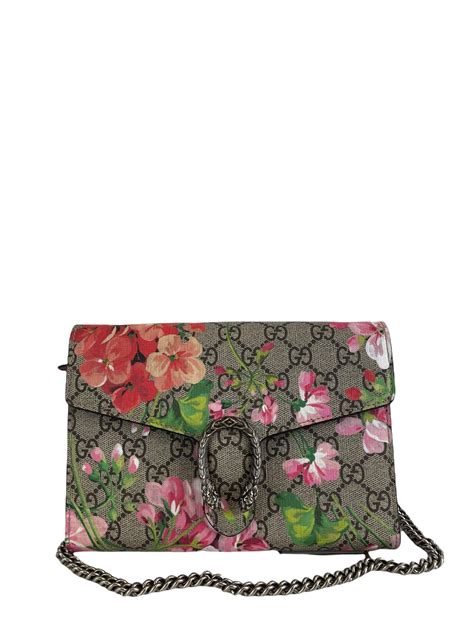 dionysus blooms print mini chain bag|dionysus chain strap handbags.